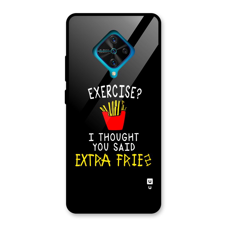 Extra Fries Glass Back Case for Vivo S1 Pro