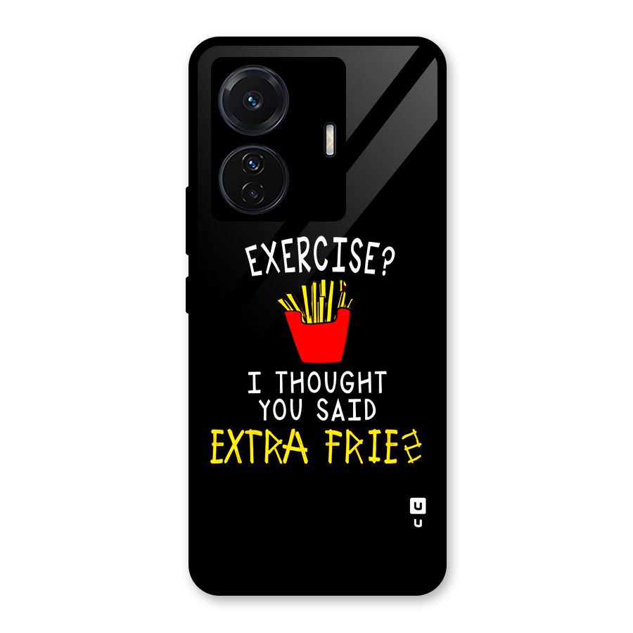 Extra Fries Glass Back Case for Vivo T1 Pro