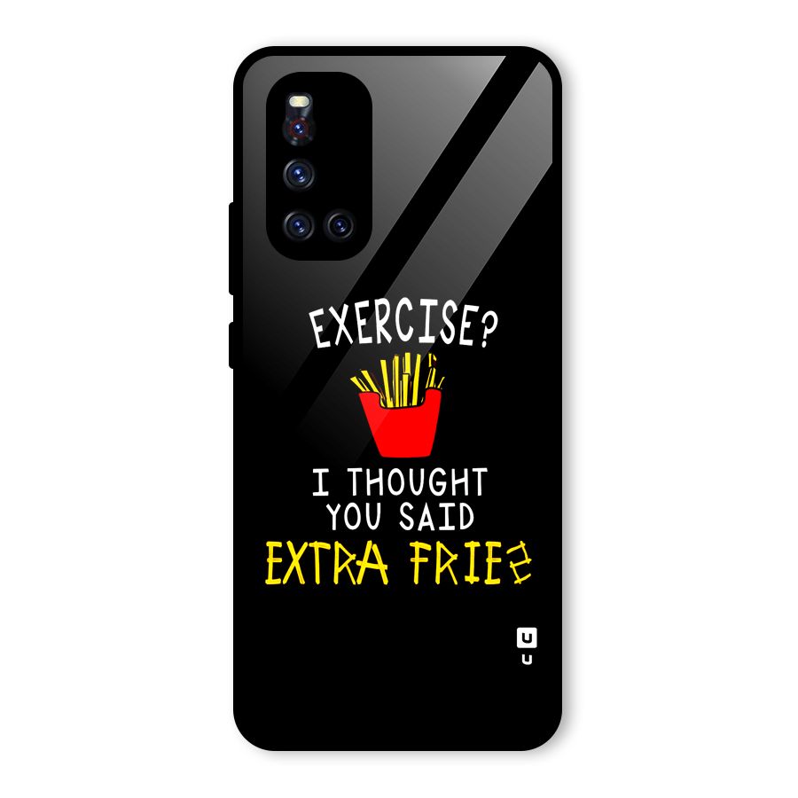 Extra Fries Glass Back Case for Vivo V19