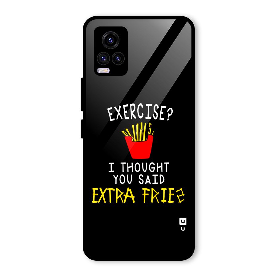 Extra Fries Glass Back Case for Vivo V20
