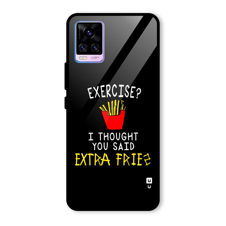 Extra Fries Glass Back Case for Vivo V20 Pro