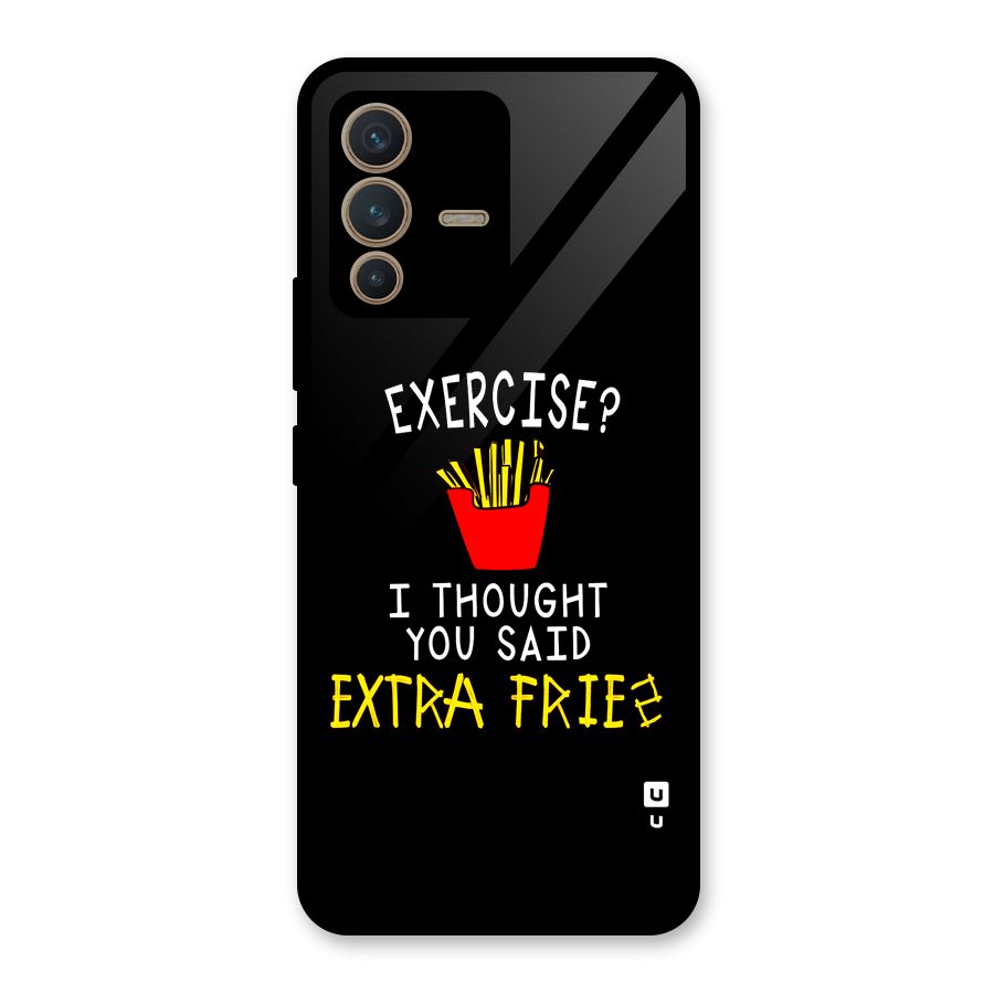 Extra Fries Glass Back Case for Vivo V23 5G