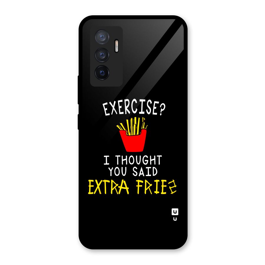 Extra Fries Glass Back Case for Vivo V23e