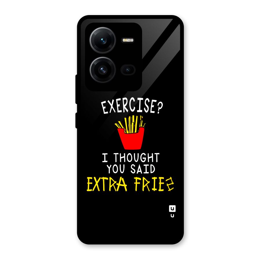 Extra Fries Glass Back Case for Vivo V25