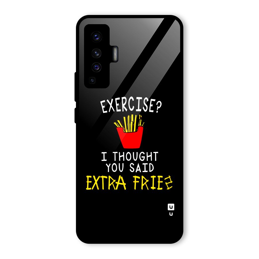 Extra Fries Glass Back Case for Vivo X50