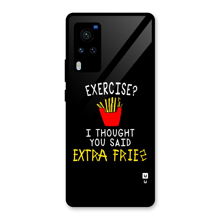 Extra Fries Glass Back Case for Vivo X60 Pro