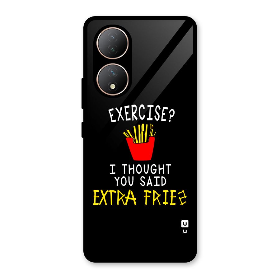 Extra Fries Glass Back Case for Vivo Y100A