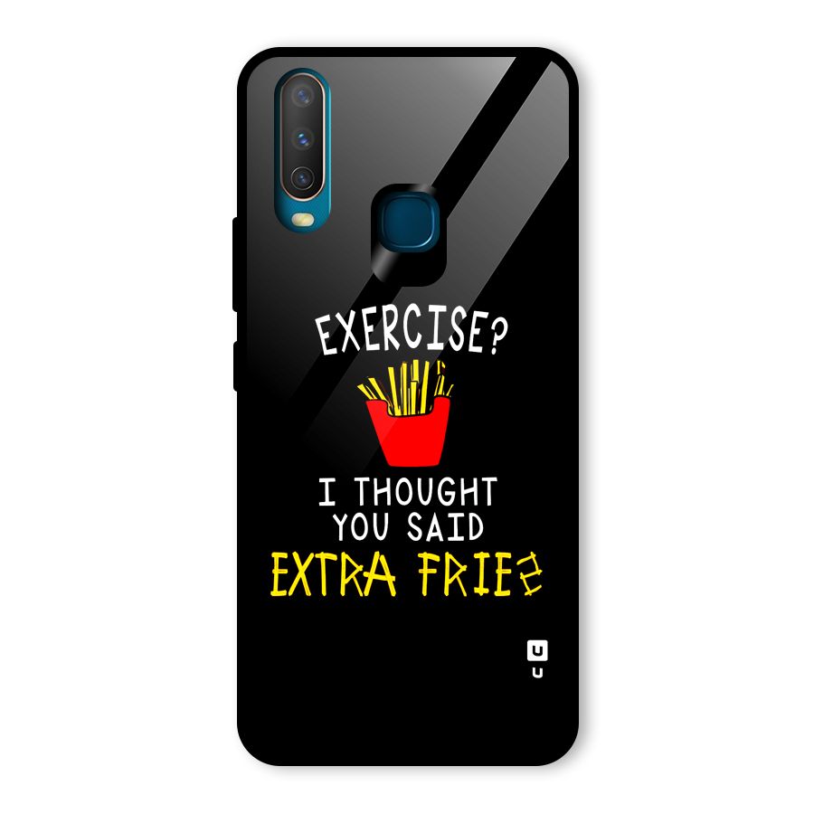 Extra Fries Glass Back Case for Vivo Y15