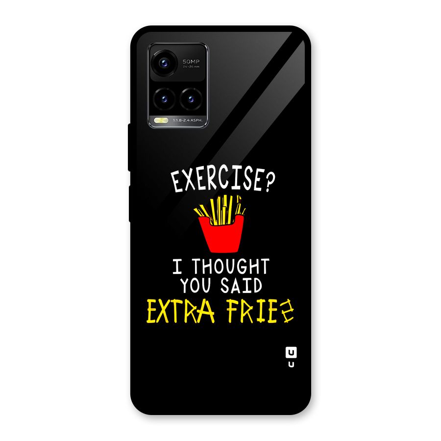 Extra Fries Glass Back Case for Vivo Y33s