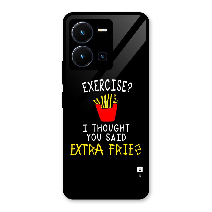 Extra Fries Glass Back Case for Vivo Y35