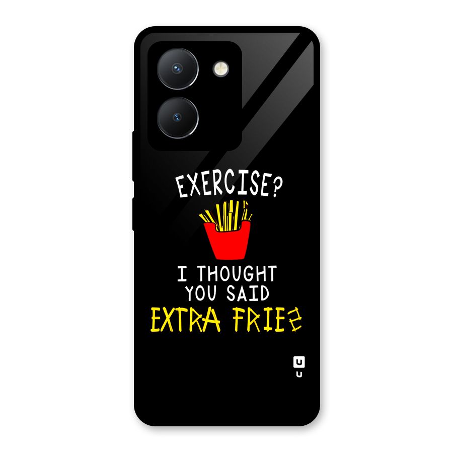 Extra Fries Glass Back Case for Vivo Y36
