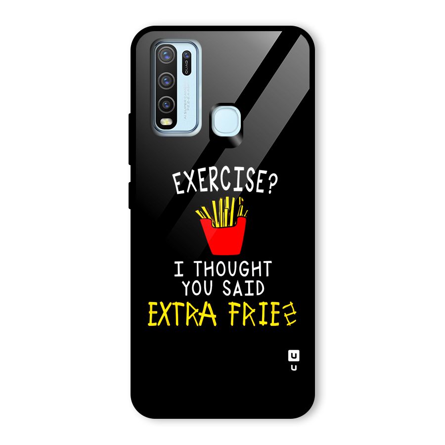 Extra Fries Glass Back Case for Vivo Y50