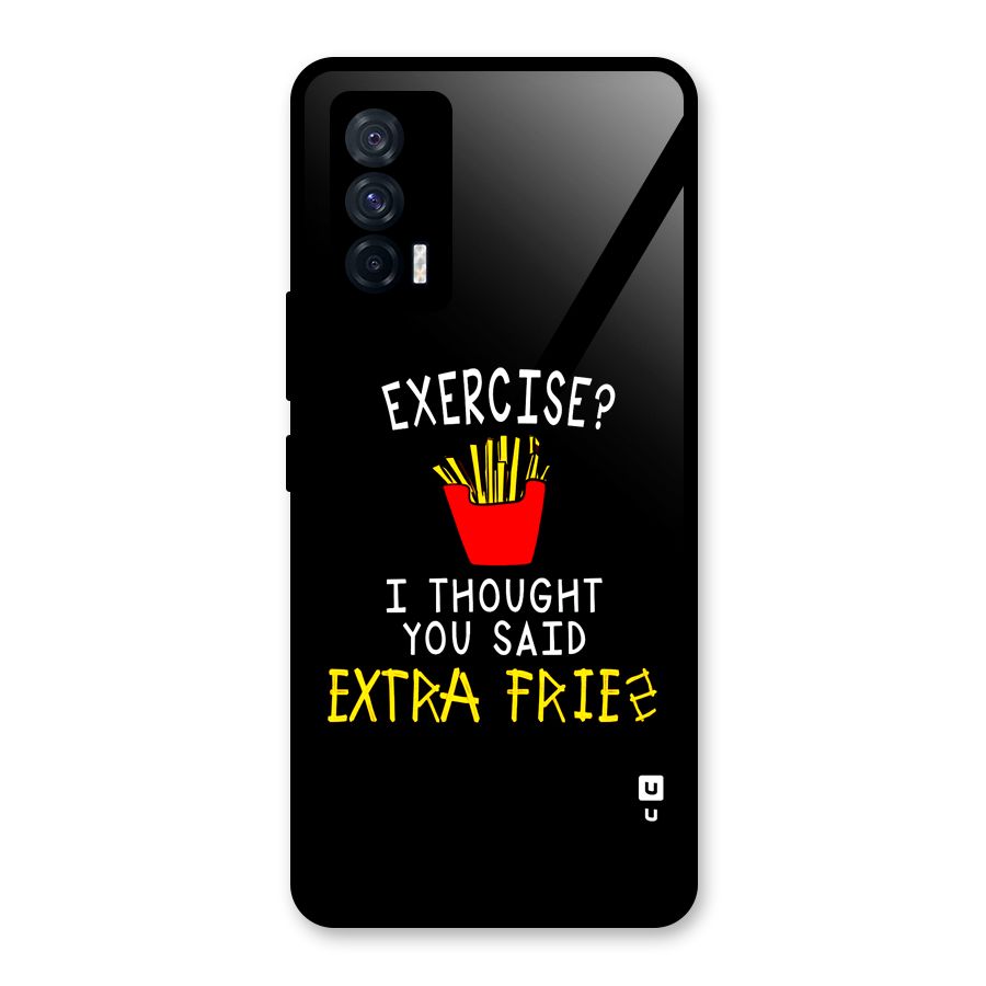 Extra Fries Glass Back Case for Vivo iQOO 7 5G