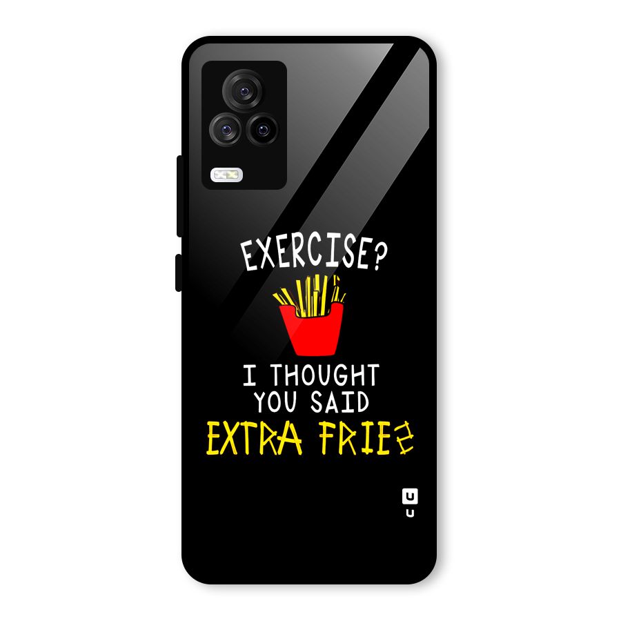 Extra Fries Glass Back Case for Vivo iQOO 7 Legend 5G