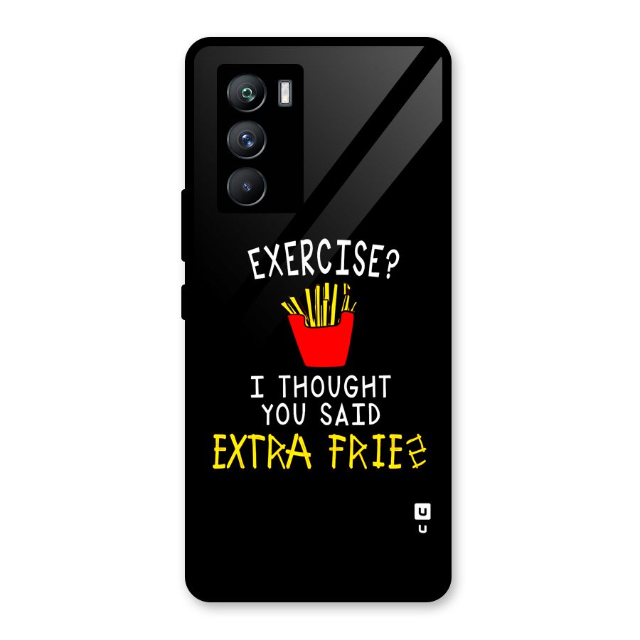 Extra Fries Glass Back Case for Vivo iQOO 9 SE