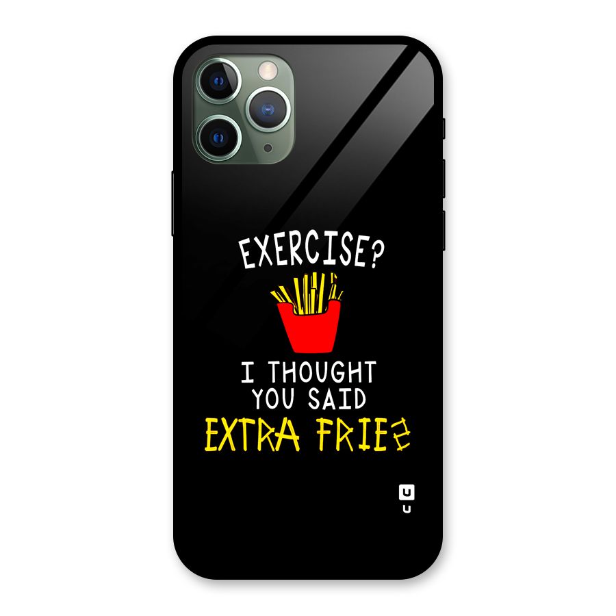 Extra Fries Glass Back Case for iPhone 11 Pro