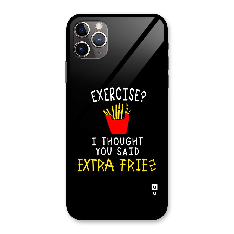 Extra Fries Glass Back Case for iPhone 11 Pro Max