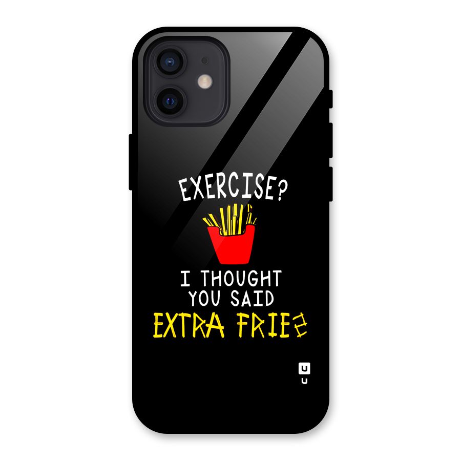 Extra Fries Glass Back Case for iPhone 12
