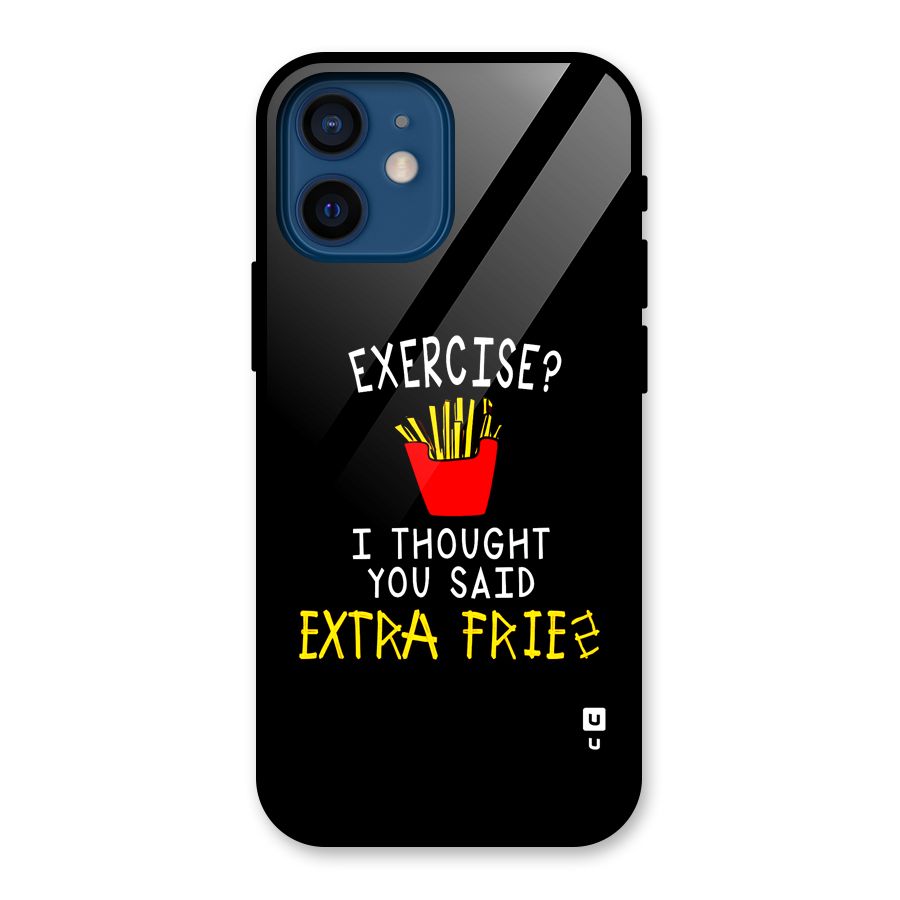 Extra Fries Glass Back Case for iPhone 12 Mini