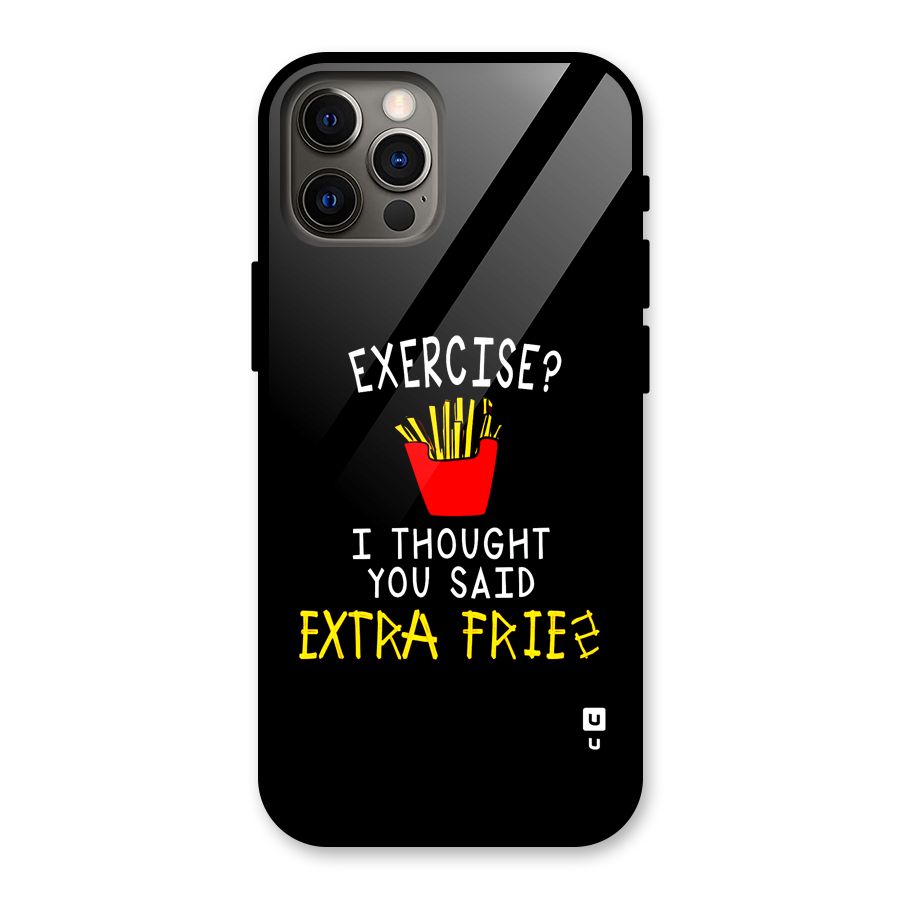 Extra Fries Glass Back Case for iPhone 12 Pro