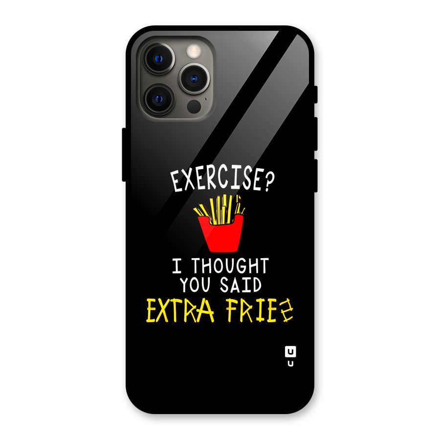 Extra Fries Glass Back Case for iPhone 12 Pro Max
