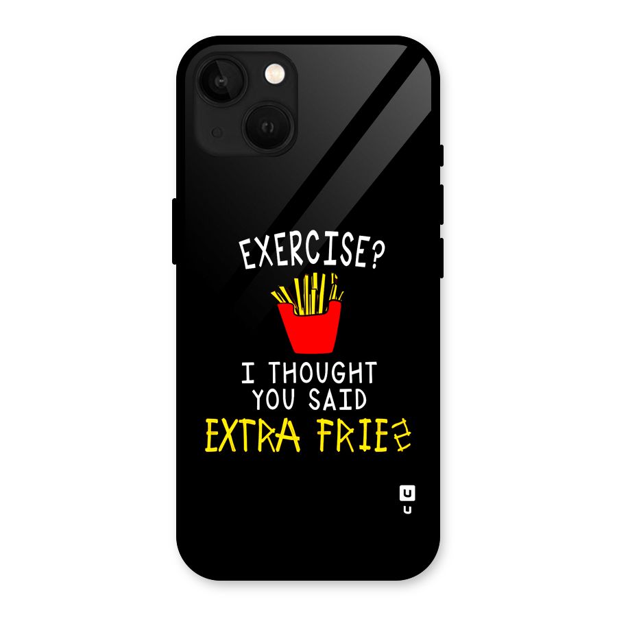 Extra Fries Glass Back Case for iPhone 13