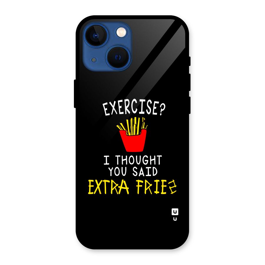 Extra Fries Glass Back Case for iPhone 13 Mini