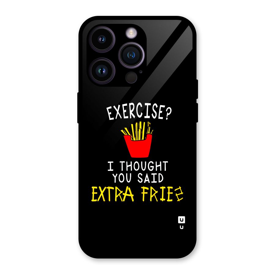 Extra Fries Glass Back Case for iPhone 14 Pro