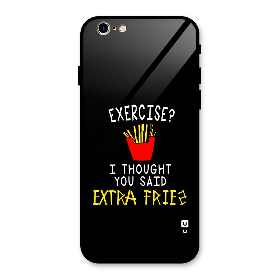 Extra Fries Glass Back Case for iPhone 6 6S