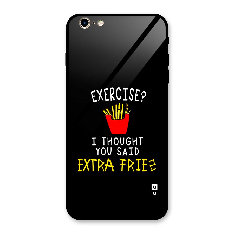 Extra Fries Glass Back Case for iPhone 6 Plus 6S Plus