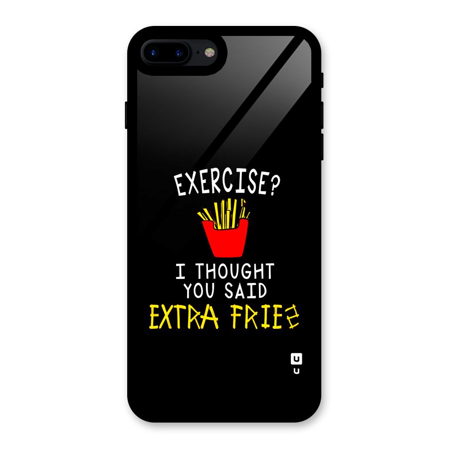 Extra Fries Glass Back Case for iPhone 8 Plus