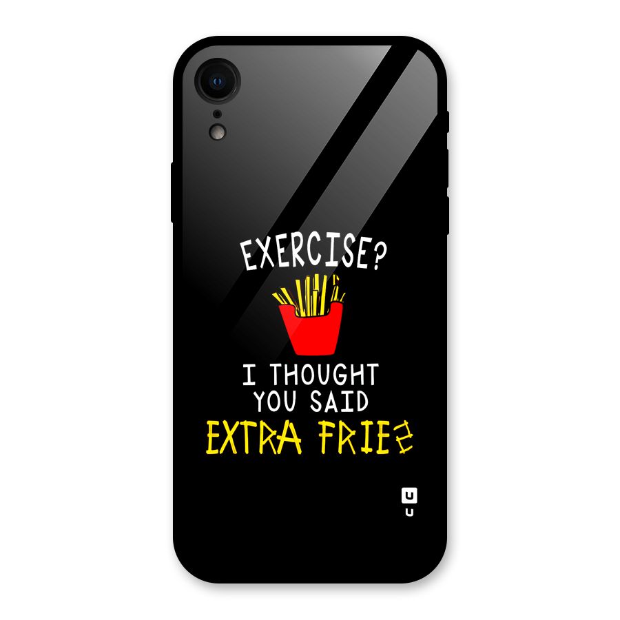 Extra Fries Glass Back Case for iPhone XR