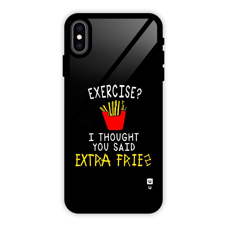 Extra Fries Glass Back Case for iPhone XS Max