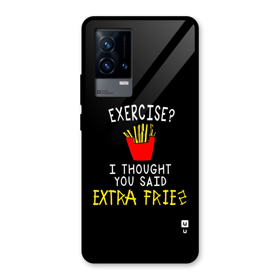 Extra Fries Glass Back Case for iQOO 9 5G
