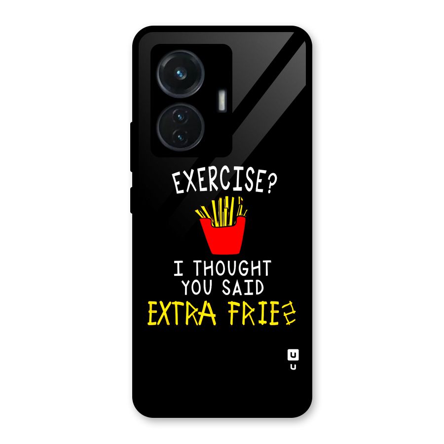 Extra Fries Glass Back Case for iQOO Z6 44W