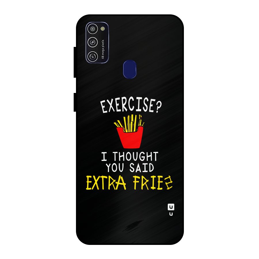 Extra Fries Metal Back Case for Galaxy M21