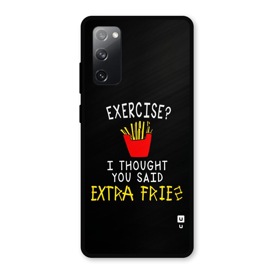 Extra Fries Metal Back Case for Galaxy S20 FE 5G
