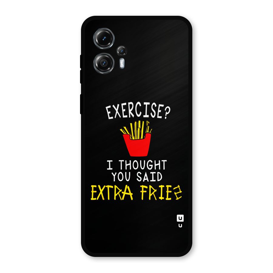 Extra Fries Metal Back Case for Moto G13