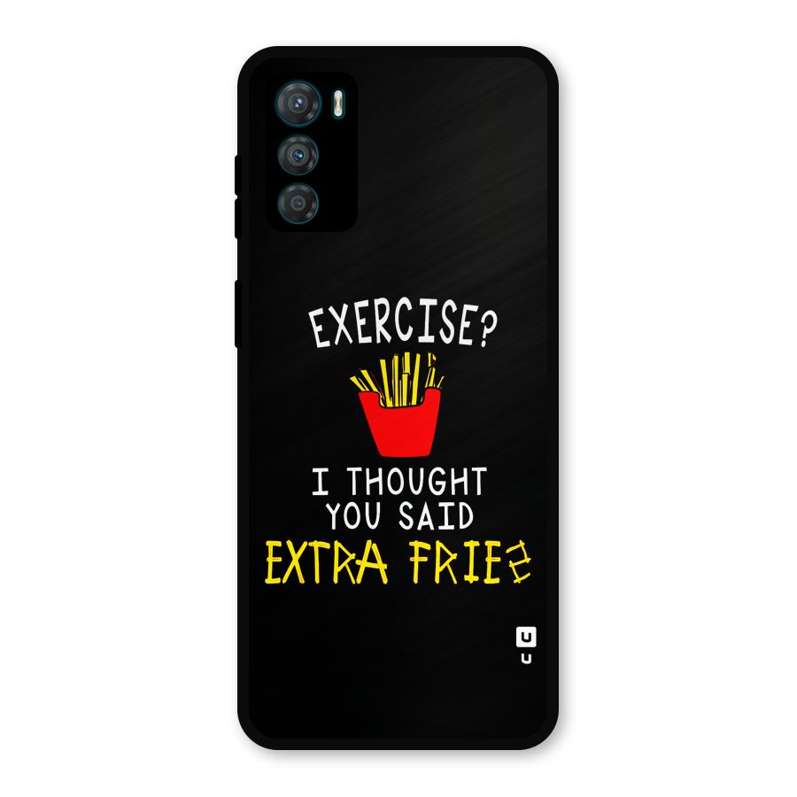 Extra Fries Metal Back Case for Moto G42