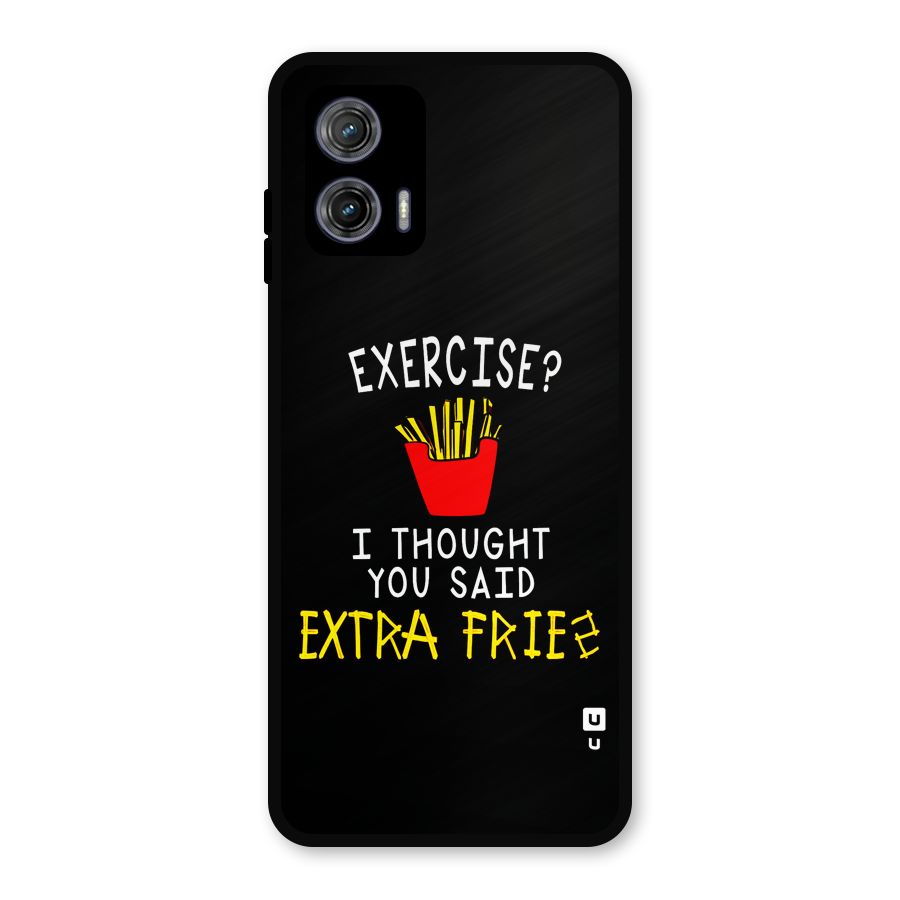 Extra Fries Metal Back Case for Moto G73