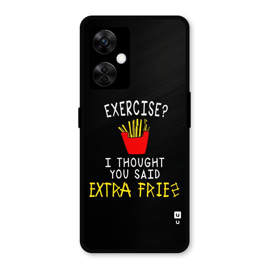 Extra Fries Metal Back Case for OnePlus Nord CE 3 Lite