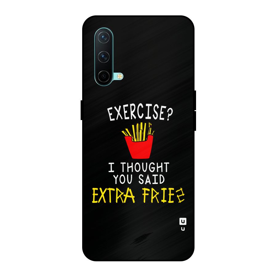 Extra Fries Metal Back Case for OnePlus Nord CE 5G
