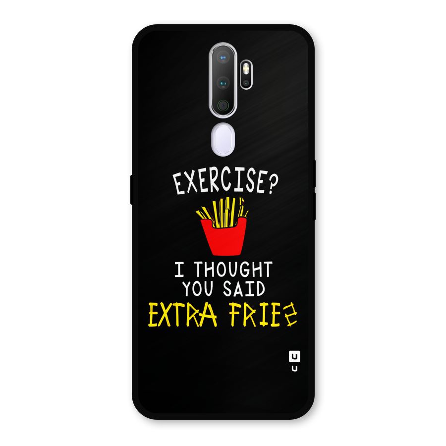 Extra Fries Metal Back Case for Oppo A5 (2020)
