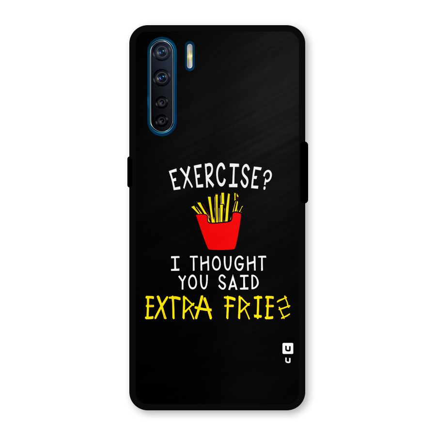 Extra Fries Metal Back Case for Oppo F15