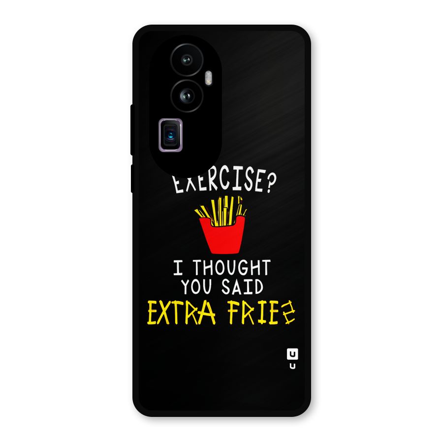 Extra Fries Metal Back Case for Oppo Reno10 Pro Plus