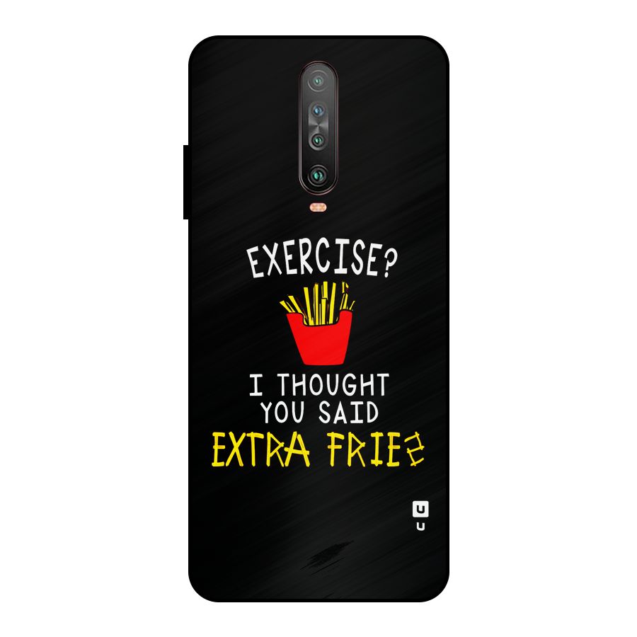 Extra Fries Metal Back Case for Poco X2