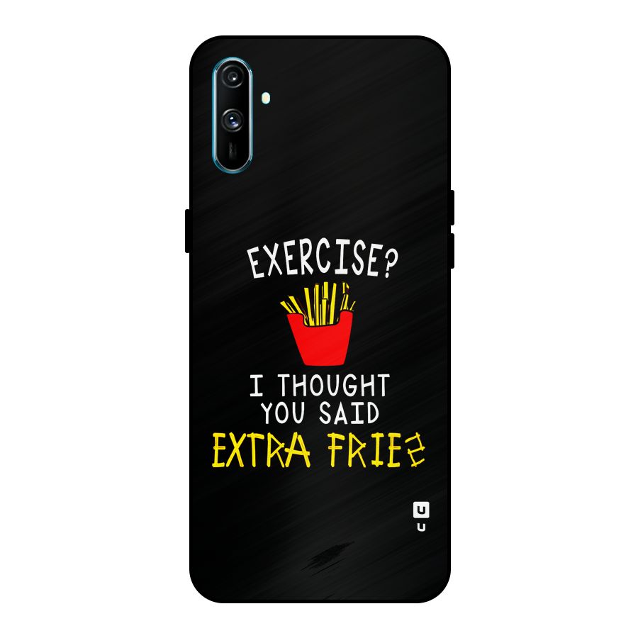 Extra Fries Metal Back Case for Realme C3