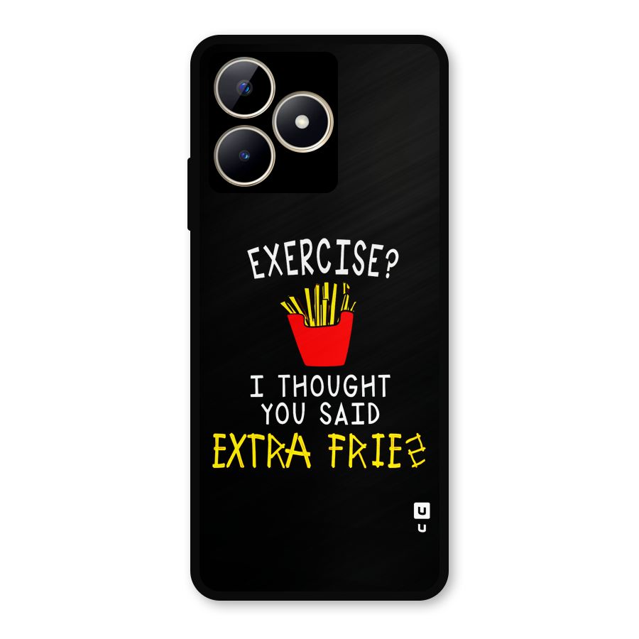Extra Fries Metal Back Case for Realme C53
