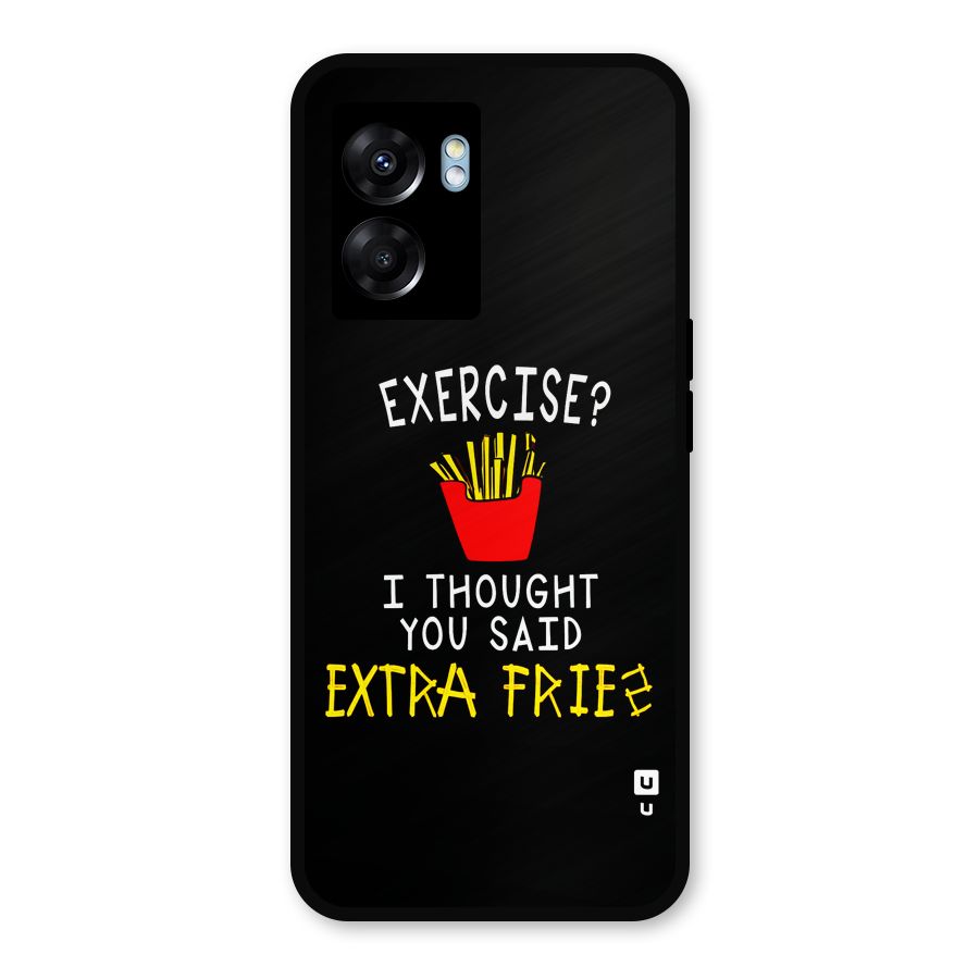 Extra Fries Metal Back Case for Realme Narzo 50 5G