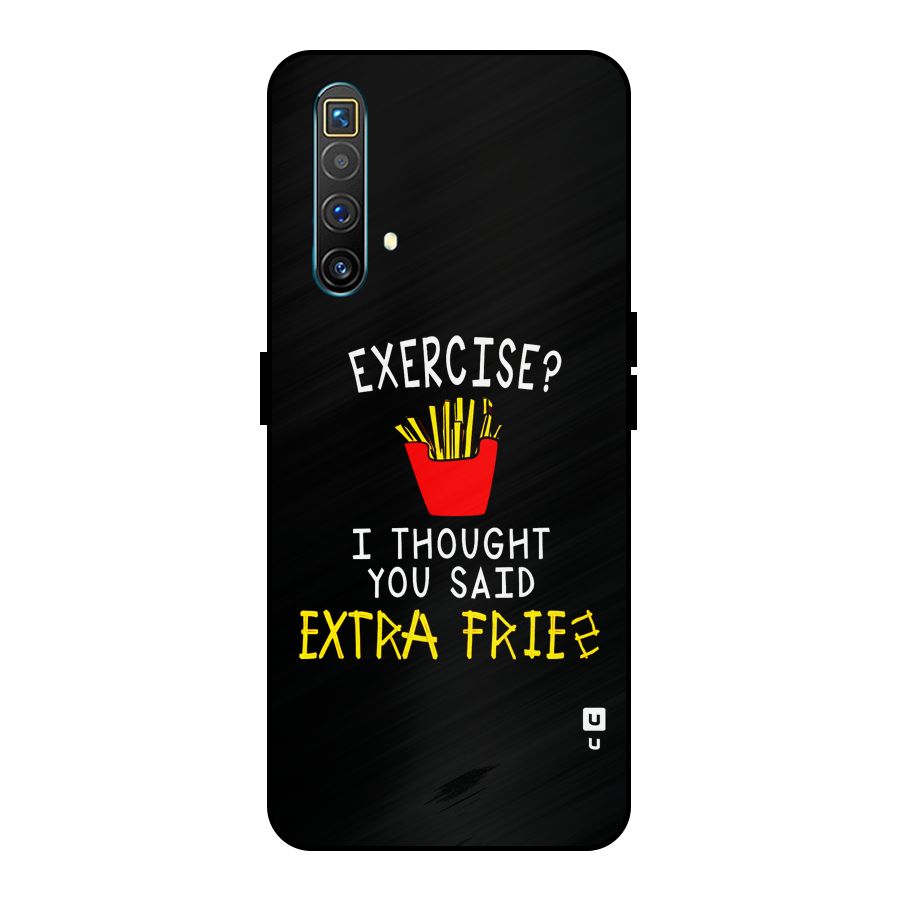 Extra Fries Metal Back Case for Realme X3